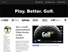 Tablet Screenshot of golf72swing.com